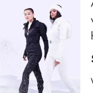 ASOS white ski suit